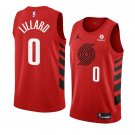 Trail Blazers #0 Damian Lillard 2022-23 Red Statement Edition Swingman Stitched Jersey