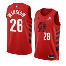 Trail Blazers #26 Justise Winslow 2022-23 Red Statement Edition Swingman Stitched Jersey