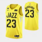 Utah Jazz #23 Lauri Elias Markkanen With No.6 Patch Yellow 202223 Association Edition Jersey