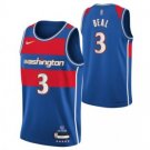 Washington Wizards #3 Bradley Beal Blue 2021-2022 City Edition Swingman Stitched Jersey