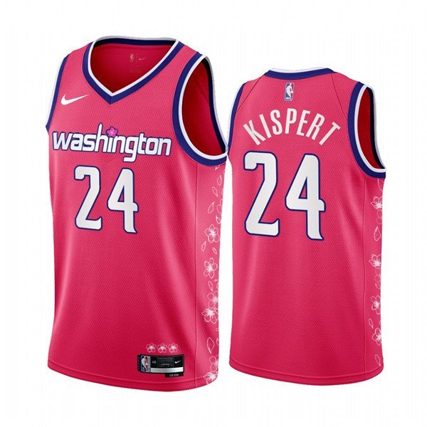 Washington Wizards #24 Corey Kispert 202223 Pink City Edition Limited Stitched Basketball Jersey