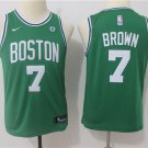 Youth Boston Celtics Jaylen Brown Green Kids Basketball Jersey Embroidered