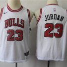 Youth Chicago Bulls Michael Jordan White Kids Basketball Jersey Embroidered