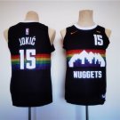 Youth Denver Nuggets #15 Nikola Jokic Black Stitched Basketball Jersey