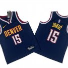 Youth Denver Nuggets #15 Nikola Jokic Navy Stitched Basketball Jersey