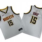 Youth Denver Nuggets #15 Nikola Jokic White Stitched Basketball Jersey