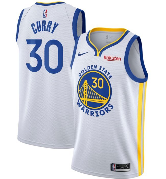 Youth Golden State Warriors #30 Stephen Curry White Stitched Basketball Jersey
