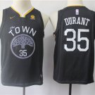 Youth Golden State Warriors Kevin Durant Black Kids Basketball Jersey Embroidered