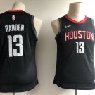 Youth Houston Rockets James Harden Black Kids Basketball Jersey Embroidered