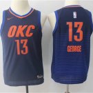 Youth Oklahoma City Thunder Paul George Navy Kids Basketball Jersey Embroidered