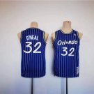 Youth Orlando Magic#32 Shaquille O'Neal Blue Throwback Stitched Basketball Jersey