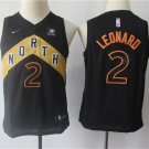 Youth Toronto Raptors Kawhi Leonard Black City Edition Kids Basketball Jersey Embroidered