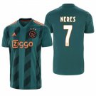 Ajax Amsterdam Away Green David Neres Soccer Jersey