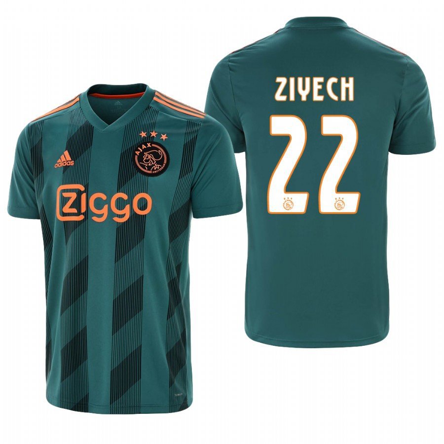 Ajax Amsterdam Away Green Hakim Ziyech Soccer Jersey