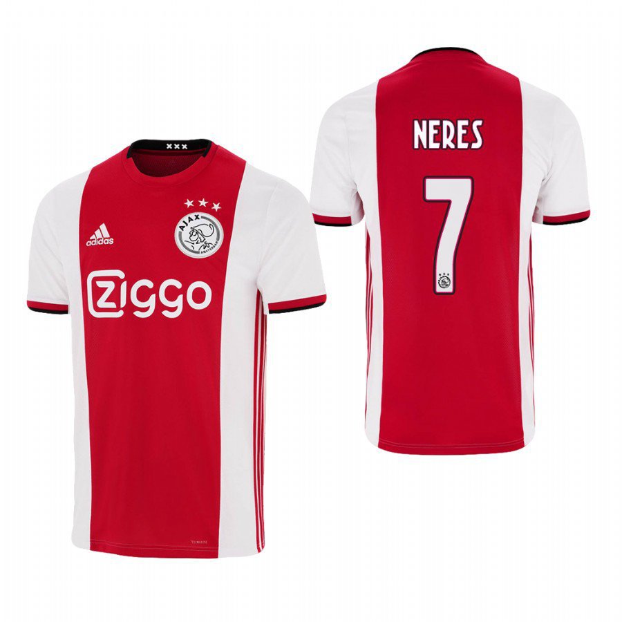 Ajax Amsterdam Home Red David Neres Soccer Jersey