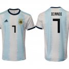 Argentina National Team Home Blue #7 Mauro Icardi Jersey