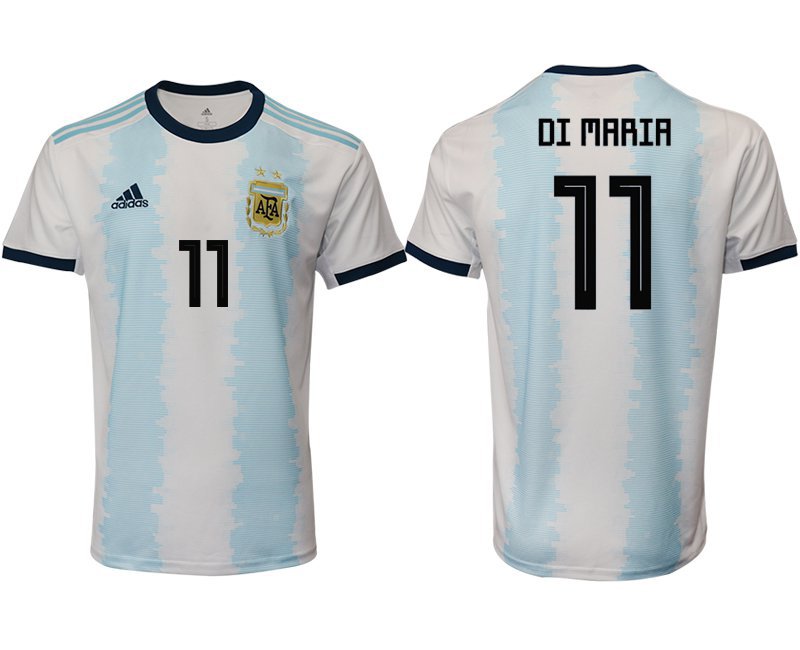 Argentina National Team Home Blue Angel Di Maria Jersey