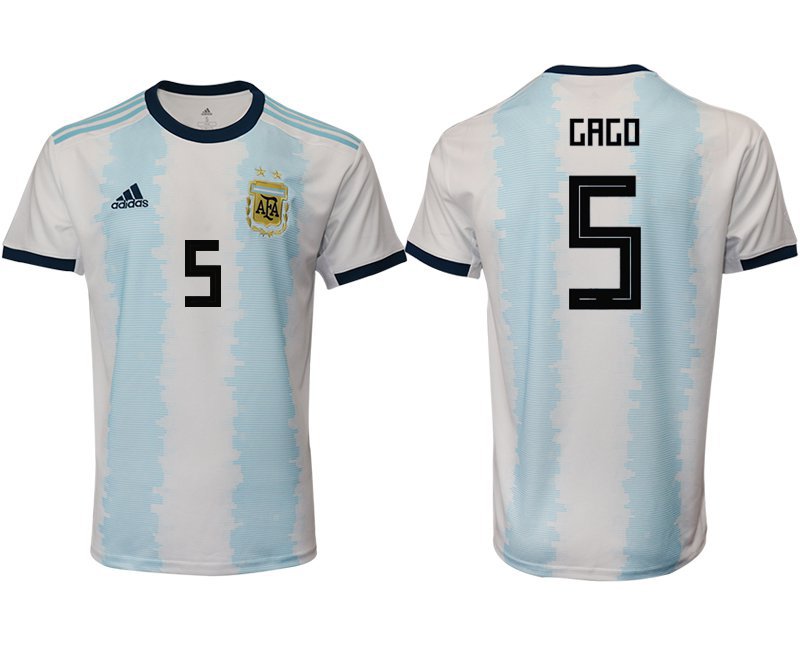 Argentina National Team Home Blue Fernando Gago Jersey
