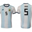 Argentina National Team Home Blue Fernando Gago Jersey