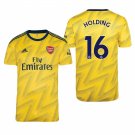 Arsenal #16 Rob Holding Away Yellow Jersey