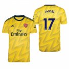 Arsenal #17 Alex Iwobi Away Yellow Jersey