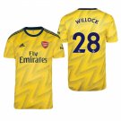Arsenal #28 Joe Willock Away Yellow Jersey