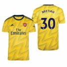 Arsenal #30 Eddie Nketiah Away Yellow Jersey
