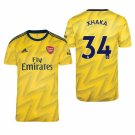 Arsenal #34 Granit Xhaka Away Yellow Jersey