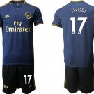 Arsenal Alex Iwobi Away Blue Jersey Shorts Sets