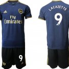 Arsenal Alexandre Lacazette Away Blue Jersey Shorts Sets