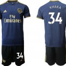 Arsenal Granit Xhaka Away Blue Jersey Shorts Sets