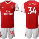 Arsenal Granit Xhaka Home Red Jersey Shorts Sets