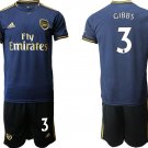 Arsenal Kieran Gibbs Away Blue Jersey Shorts Sets