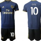 Arsenal Mesut Ozil Away Blue Jersey Shorts Sets