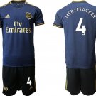 Arsenal Per Mertesacker Away Blue Jersey Shorts Sets