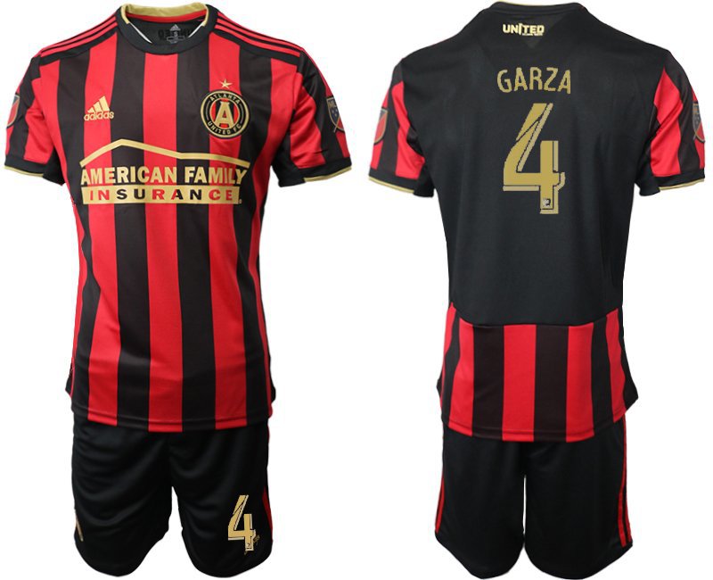 Atlanta United Home Greg Garza Jersey Shorts Soccer Sets
