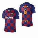 Barcelona #6 Victoria Losada Blue Red Home Jersey
