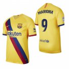 Barcelona #9 Mariona Caldentey Yellow Stadium Away Jersey