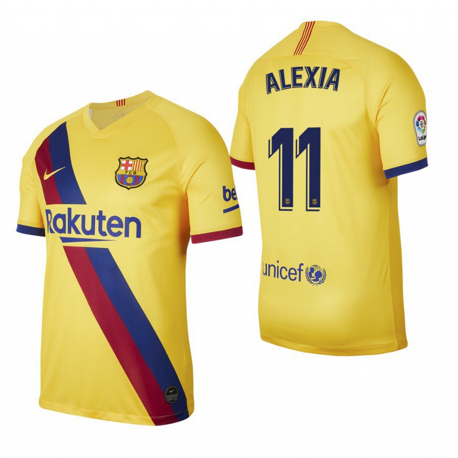 Barcelona #11 Alexia Putellas Yellow Stadium Away Jersey