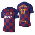 Barcelona #17 Antoine Griezmann Blue Red Home Jersey