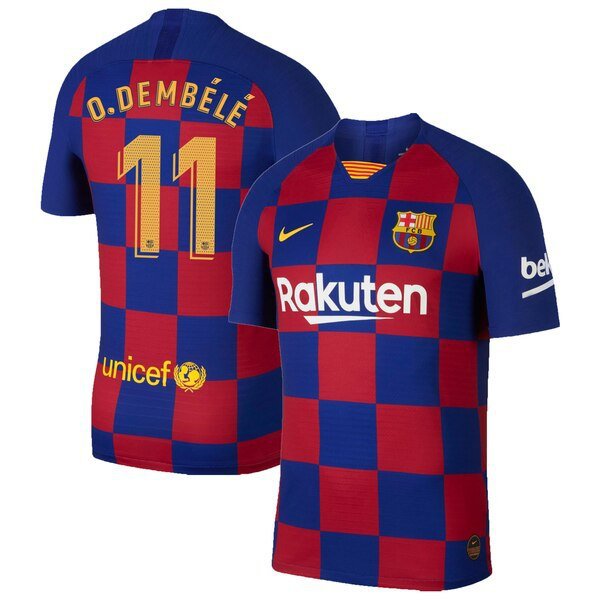 Barcelona Home Blue Ousmane Dembele Soccer Jersey