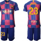 Barcelona Home Samuel Umtiti Jersey Shorts Soccer Sets