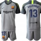 Barcelona Jasper Cillessen Goalkeeper Grey Jersey Shorts Sets