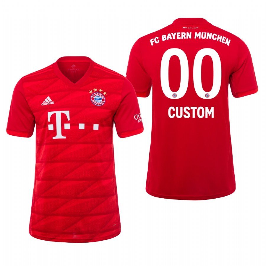 Bayern Munich #00 Custom Home Red Jersey