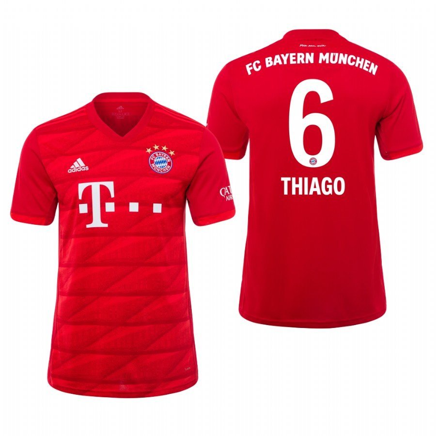 Bayern Munich #6 Thiago Home Red Jersey