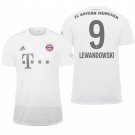 Bayern Munich #9 Robert Lewandowski Away White Jersey
