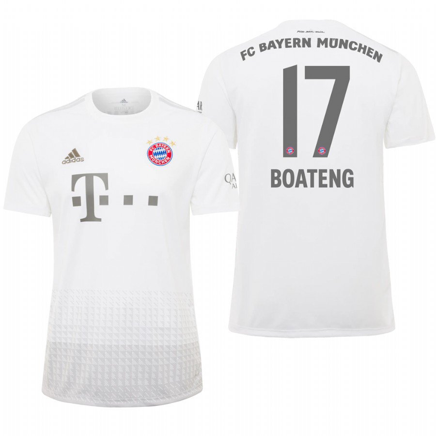 Bayern Munich #17 Jerome Boateng Away White Jersey