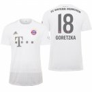 Bayern Munich #18 Leon Goretzka Away White Jersey