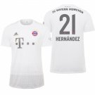 Bayern Munich #21 Lucas Hernandez Away White Jersey