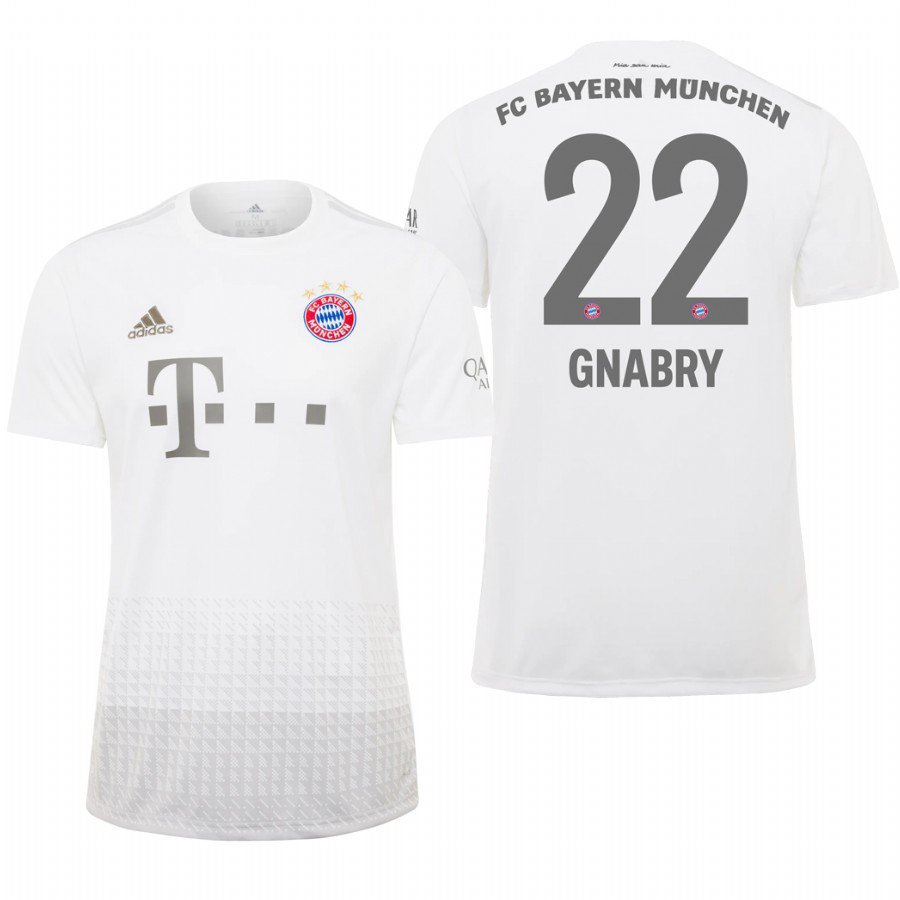 Bayern Munich #22 Serge Gnabry Away White Jersey